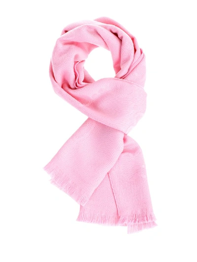 Shop Gucci Wool Scarf In Rosa