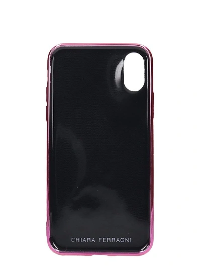 Shop Chiara Ferragni Cover X/xs Iphone / Ipad Case In Rose-pink Pvc
