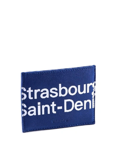 Shop Vetements Card Holder In Blue