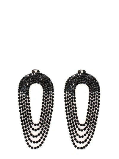 Shop Silvia Gnecchi Liberty Earrings In Black
