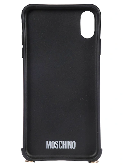 Shop Moschino Logo Iphone Xr Cover In Black