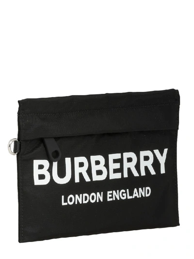 Shop Burberry Logo Pouch In Black