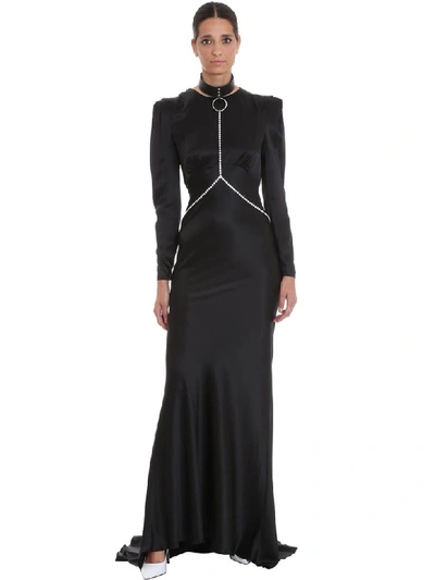 Shop Alessandra Rich Chocker And Body Chain Belts In Black Leather