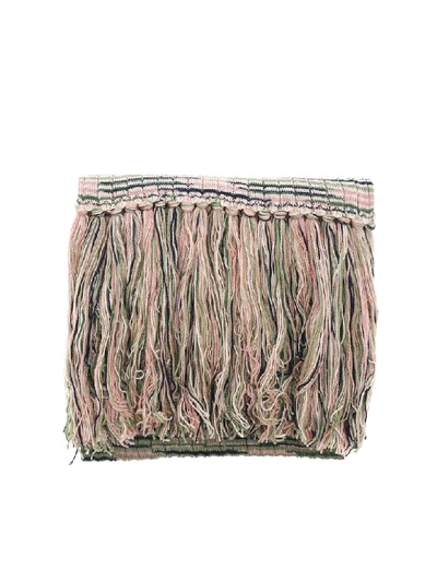 Shop M Missoni Knitted Scarf In Pink