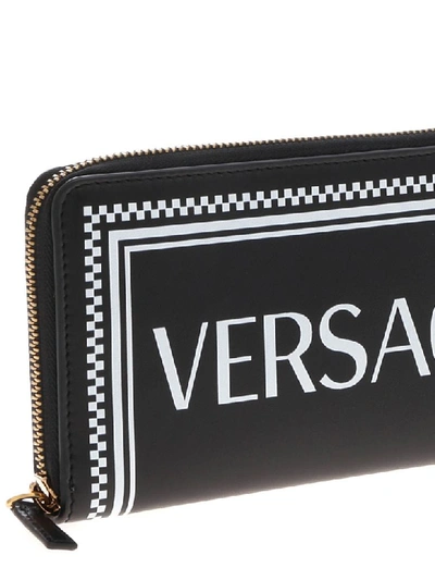 Shop Versace Wallet In Black/white