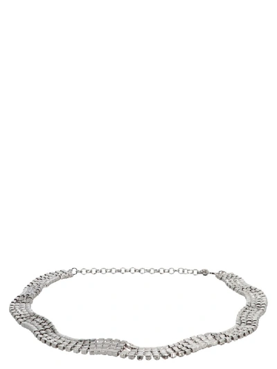 Shop Alessandra Rich Belt In Silver