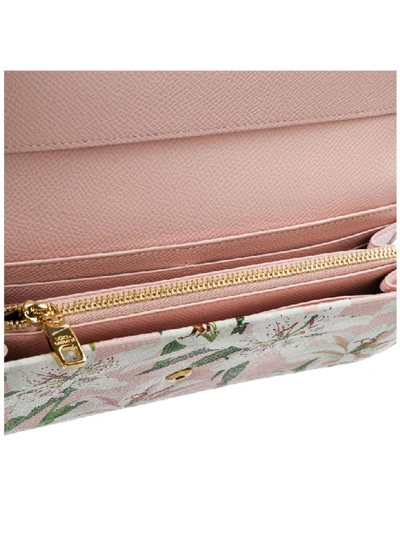 Shop Dolce & Gabbana Lilium Wallet In Rosa