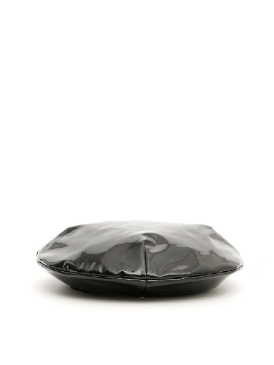 Shop Flapper Calipso Vinyl Beret In Black (black)