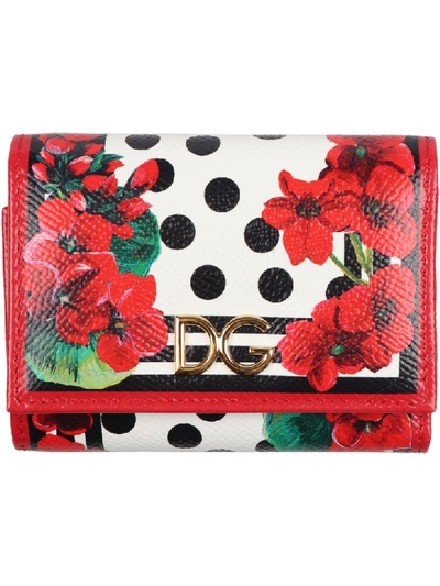 Shop Dolce & Gabbana Printed Leather Wallet In Multicolor