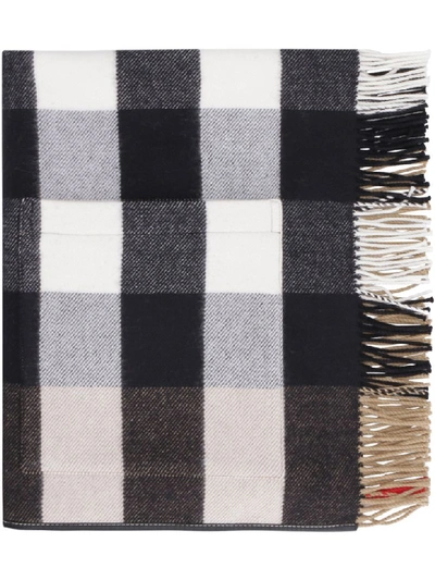 Shop Burberry Wool And Cashemre Scarf In Beige