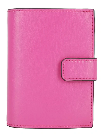 Shop Ganni Wallet In Shocking Pink