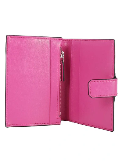 Shop Ganni Wallet In Shocking Pink