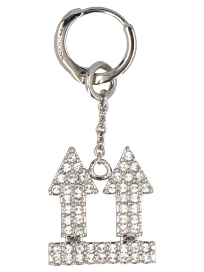 Shop Off-white Arrows Earrings In Silver