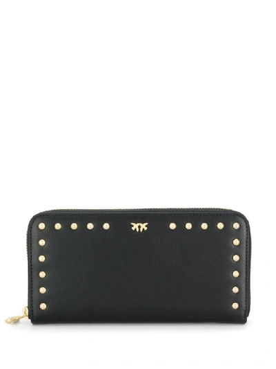 Shop Pinko Austin Wallet Zip Around L Vit In Nero Limousine