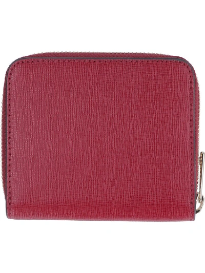 Shop Furla Babylon Small Leather Zip-around Wallet In Red
