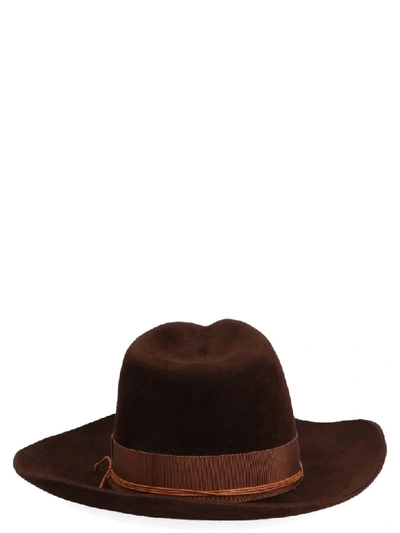 Shop Ruslan Baginskiy Cowboy Hat In Brown