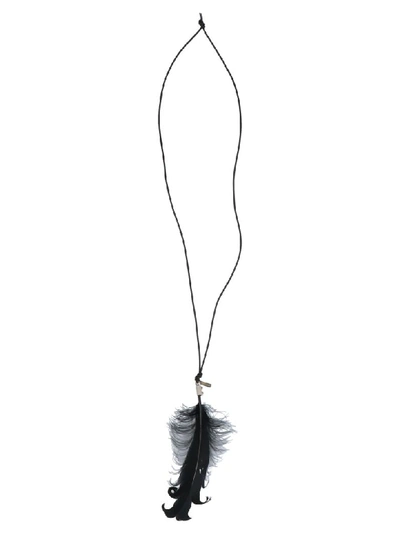 Shop Ann Demeulemeester Necklace In Black