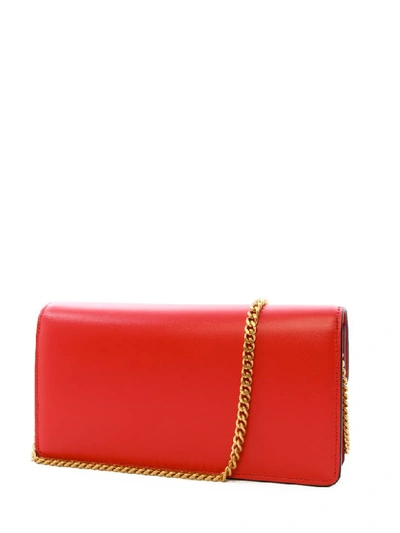 Shop Valentino Chain Wallet Vsling Red