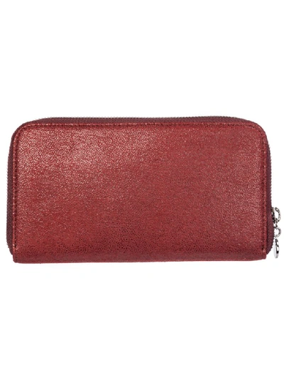 Shop Stella Mccartney Continental Falabella Wallet In Bordeaux