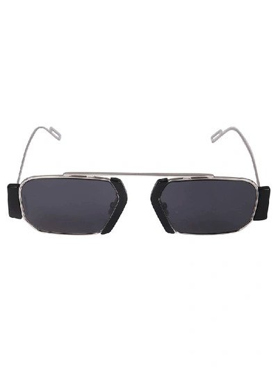 Shop Dior Chroma2 Sunglasses In Silver/black