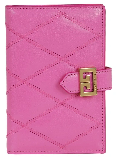 Shop Givenchy Gv3 - Medium Wallet In Sorbet Pink