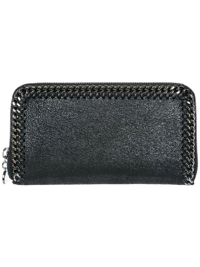 Shop Stella Mccartney Continental Falabella Wallet In Nero