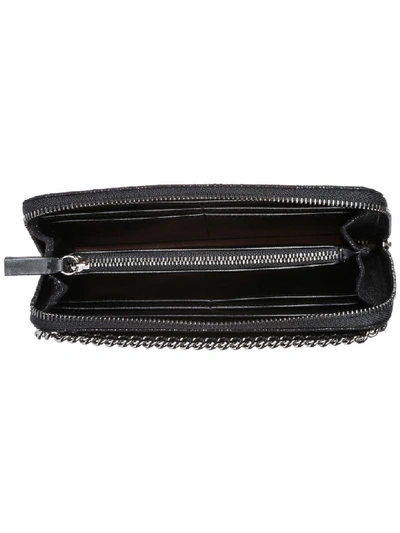 Shop Stella Mccartney Continental Falabella Wallet In Nero