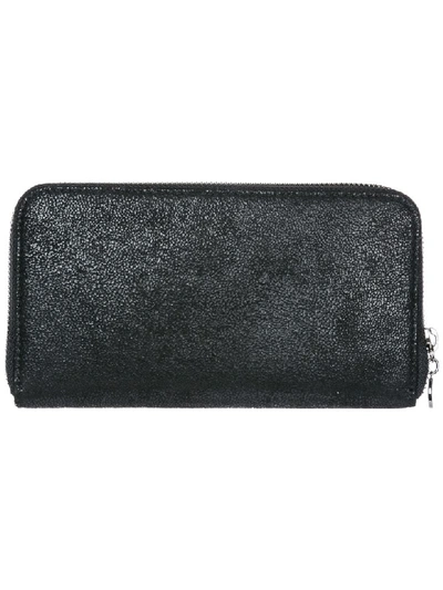 Shop Stella Mccartney Continental Falabella Wallet In Nero