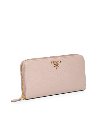 Shop Prada Wallet In Cipria