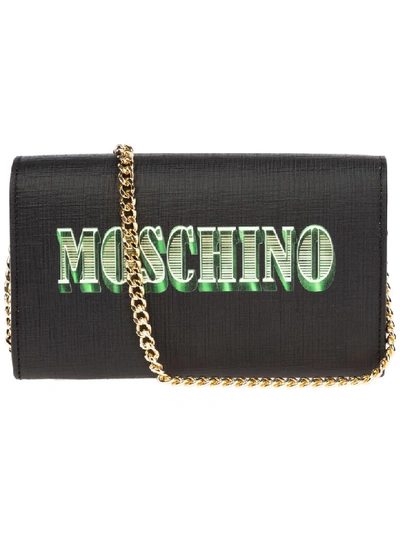 Shop Moschino Dollar Teddy Bear Wallet In Nero