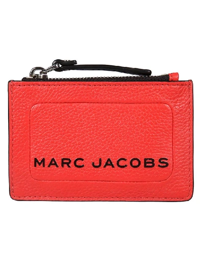 Shop Marc Jacobs Logo Print Wallet In Geranium