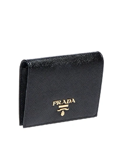 Shop Prada Bifold Wallet In Nero