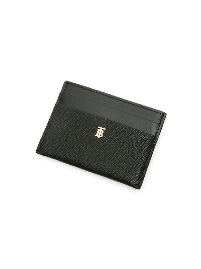 Shop Burberry Sandon Tb Cardholder In Black (black)