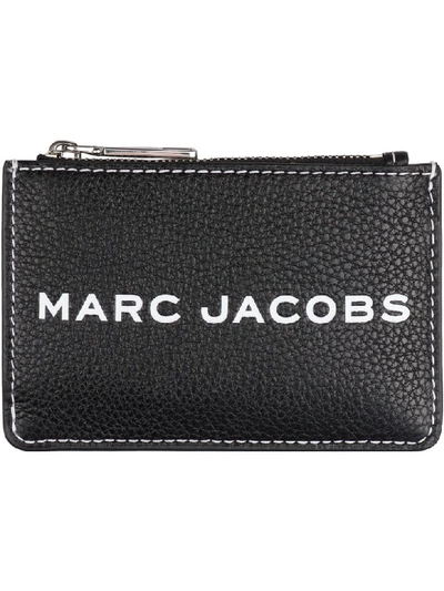 Shop Marc Jacobs Small Leather Wallet In Black
