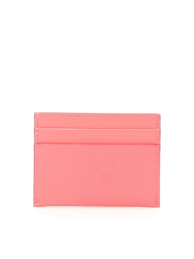 Shop Burberry Sandon Tb Cardholder In Candy Floss (pink)