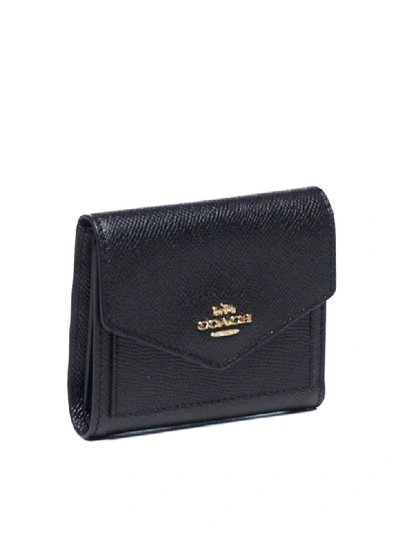 Shop Coach Small Wallet Wallet In Li Black