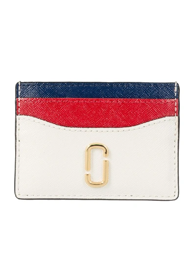 Shop Marc Jacobs Logo Card Holder In Coconut Multicolor