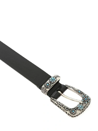 Shop Alberta Ferretti Belt In Black