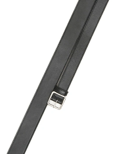 Shop Alexander Mcqueen Double Belt In Black (black)