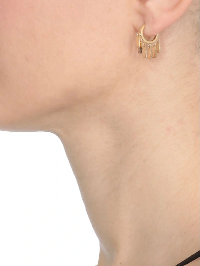 Shop Angostura Earrings With Pendant Flakes In Gold