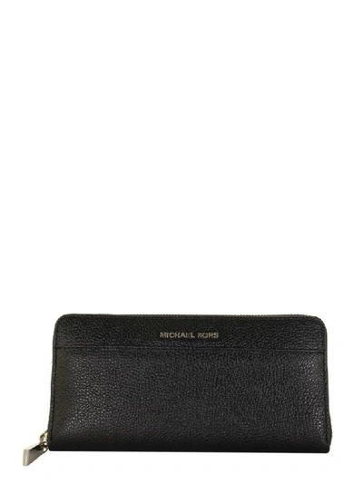 Shop Michael Kors Black Saffiano Leather Continental Wallet