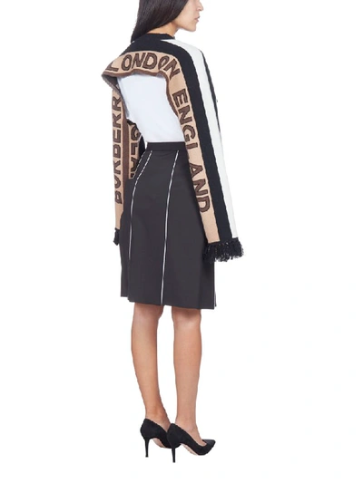 Shop Burberry Scarf In Bridle Brown