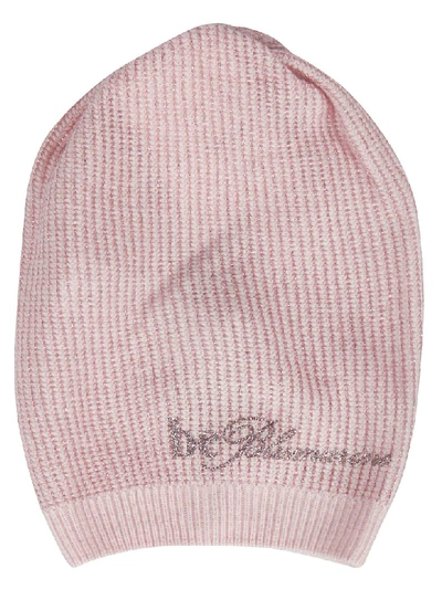 Shop Be Blumarine Logo Beanie In Pink