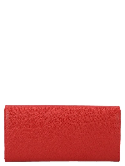 Shop Ferragamo Gancino Wallet In Red