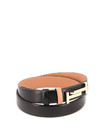 Shop Tod's Belt In Black