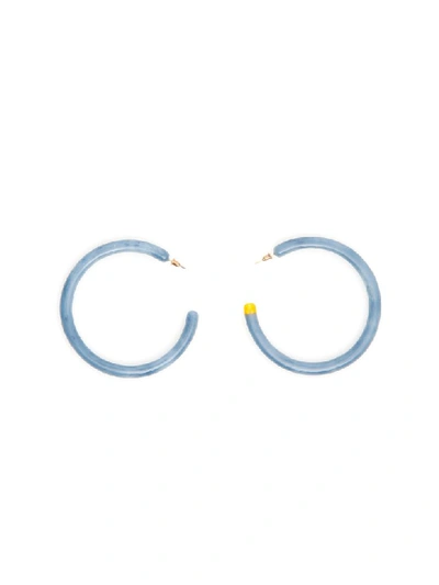 Shop Cult Gaia Geneva Earrings In Opal Blue (light Blue)