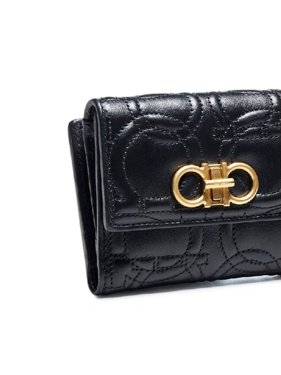 Shop Ferragamo Wallet In Nero