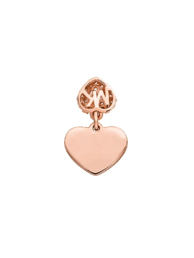 Shop Michael Kors Kors Pavé Love Womens Necklace In Rose Gold