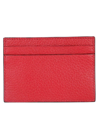 Shop Moschino Logo Card Holder In Red