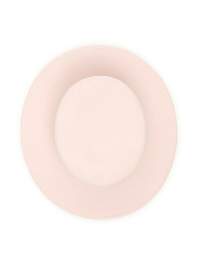 Shop Maison Michel Kiki Hat In Baby Pink (pink)